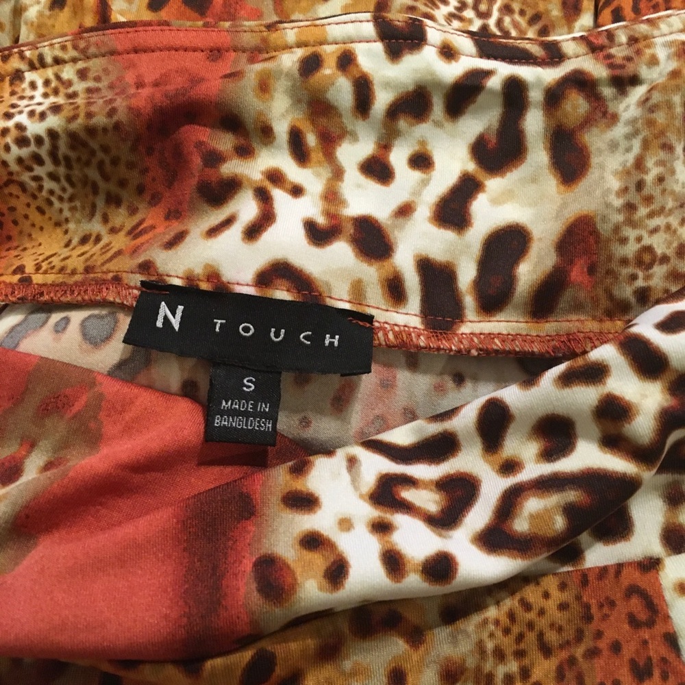 N Touch Animal Print Skirt S FREE SHIP - Picture 3 of 5
